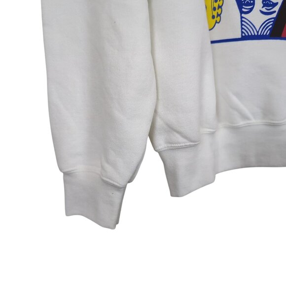 Hard Rock Hotel & Casino Biloxi white zip Hoodie size L Queen of Hearts Graphic - Picture 7 of 16